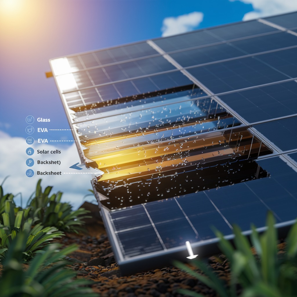 Causas de delaminación de paneles solares